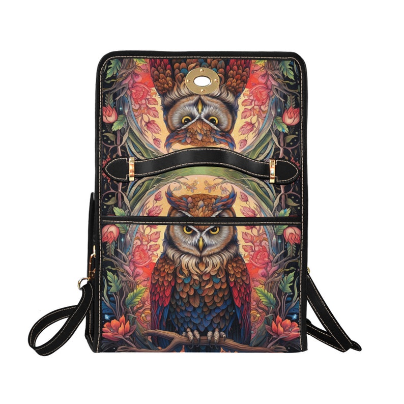 Magical Owl Dark Academia Cottagecore Whimsy Goth Witchy Satchel Handbag For Boho Hippies