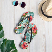 hippieartzone - Hawaiian Flip Flops For Men And Women Who Love The Beach