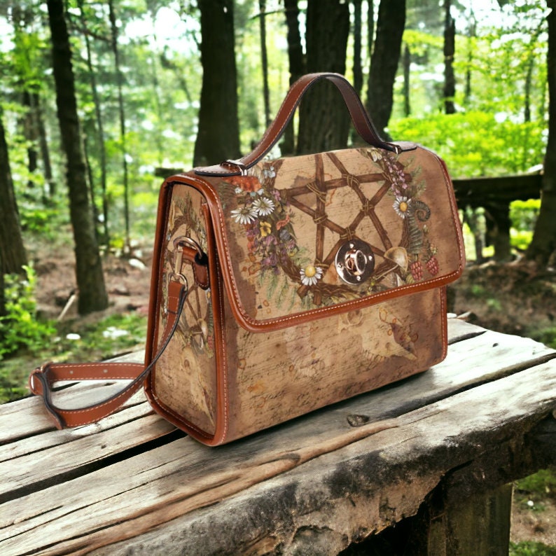 Faecore Goblincore Witchcore Retro Satchel Handbag For Boho Hippie