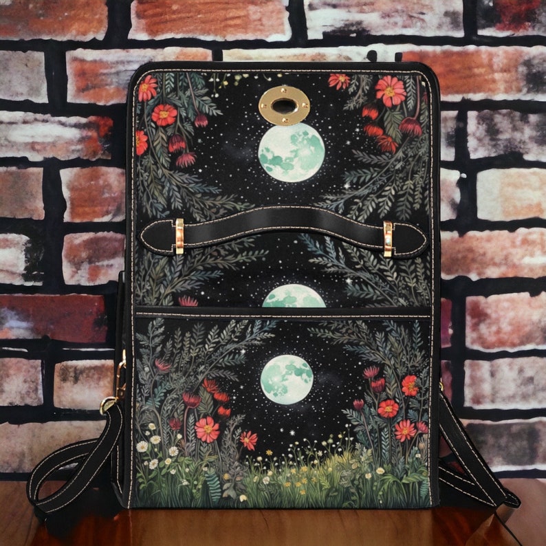 Cottagecore Animal Forest Witchy Satchel Handbag For Boho Hippies