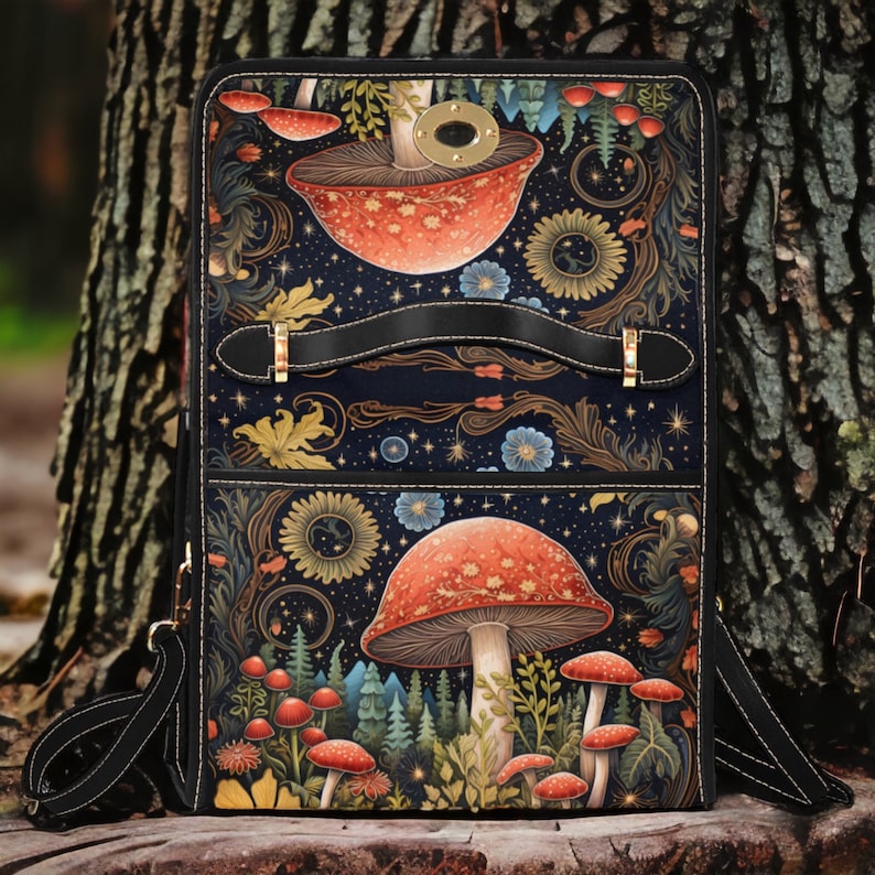 Cottagecore Witch Mushroom Witchy Satchel Handbag For Boho Hippies