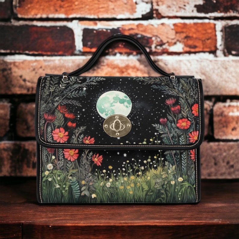 Cottagecore Animal Forest Witchy Satchel Handbag For Boho Hippies