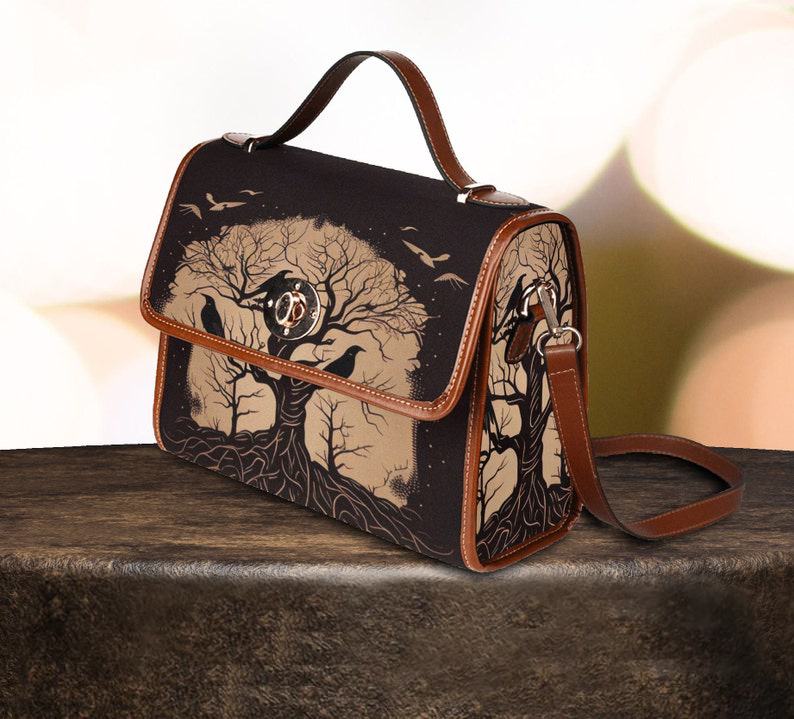 hippieartzone Bag - Goth Viking Yggdrasil Satchel Bag