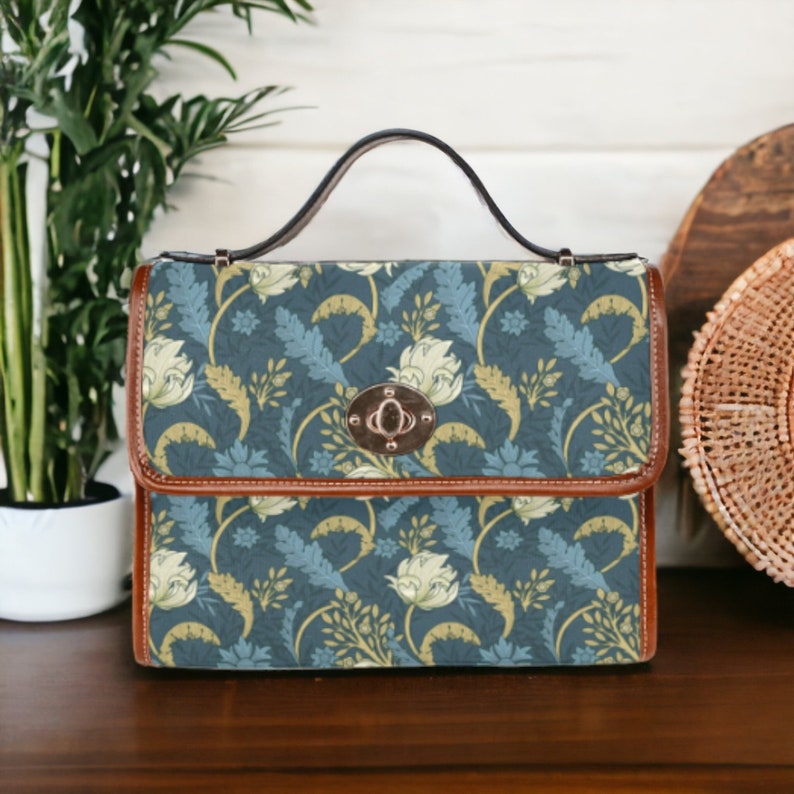 Boho Cottagecore Floral Witchy Satchel Handbag For Hippie