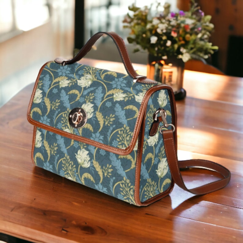 Boho Cottagecore Floral Witchy Satchel Handbag For Hippie
