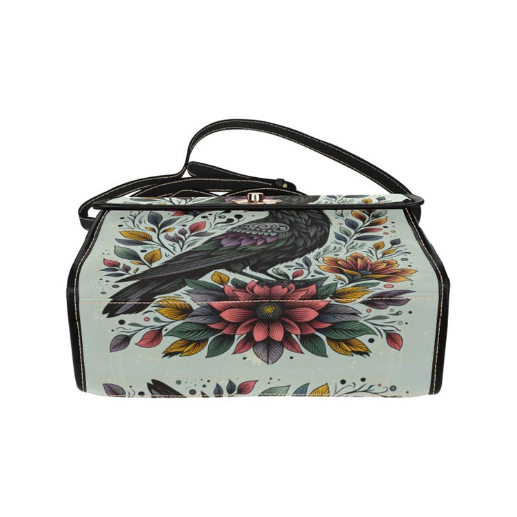 Raven Goth Witch Satchel Bag For Boho Hippie