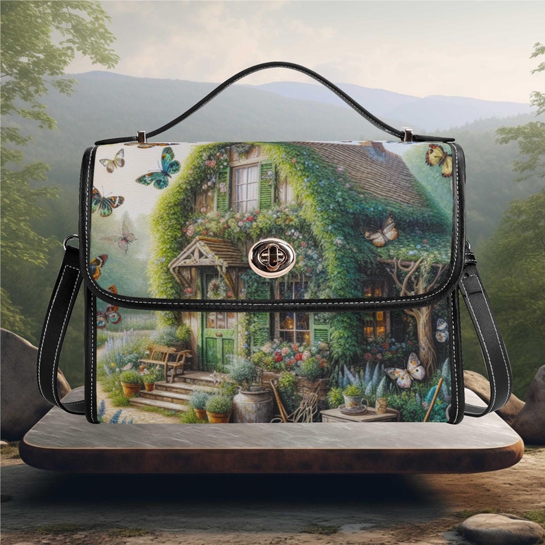 House Forest Witchy Satchel Bag For Boho Hippie