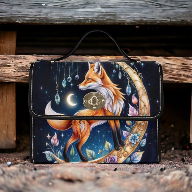 Mystic Animal Fox Witchy Satchel Bag For Boho Style