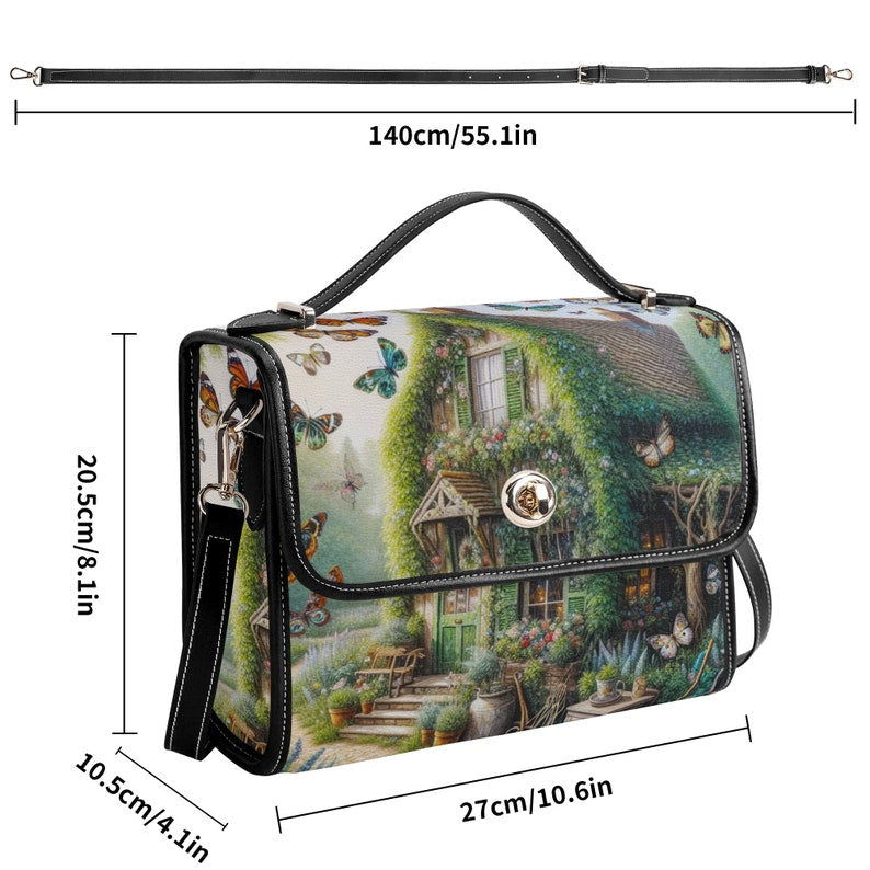 House Forest Witchy Satchel Bag For Boho Hippie