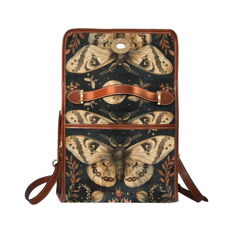 Moth Whimsigoth Witchy Satchel Bag For Boho Hippie