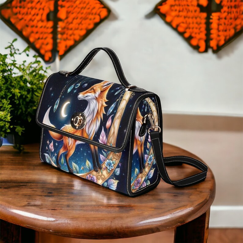 Mystic Animal Fox Witchy Satchel Bag For Boho Style