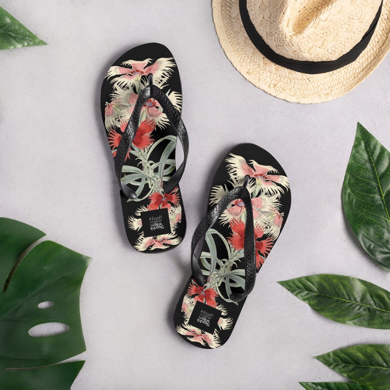hippieartzone - Ladies Flip-Flops.