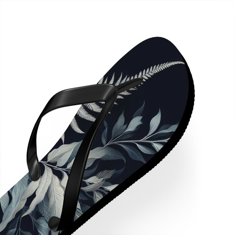 hippieartzone - Fern Floral Flip-Flops.