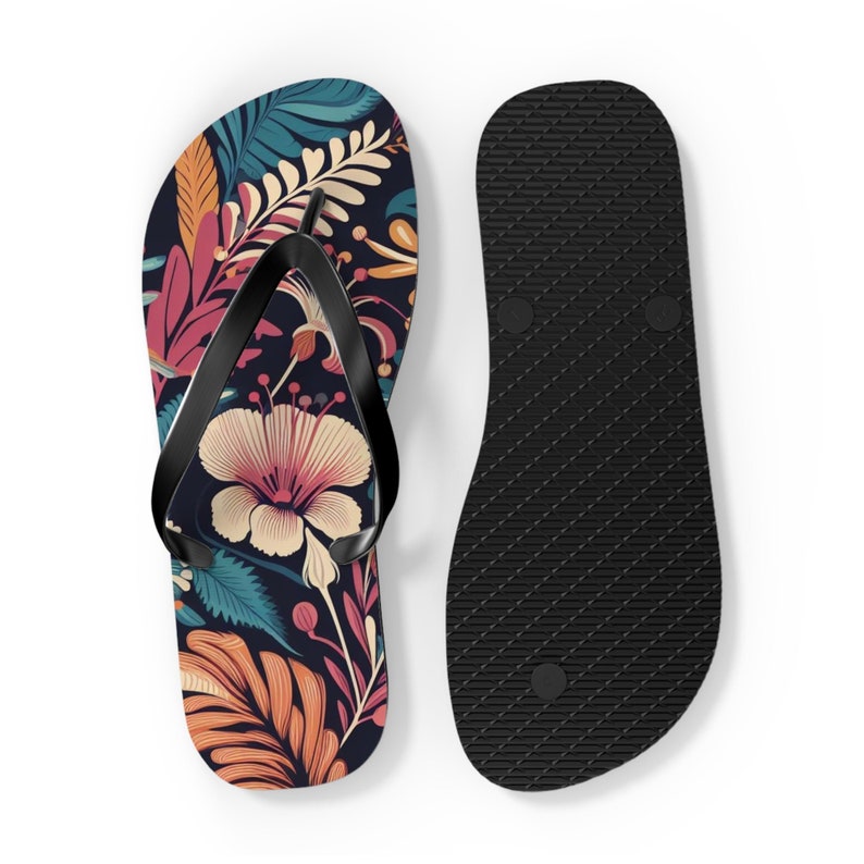 hippieartzone - Floral Flip-Flops Beach Retro.