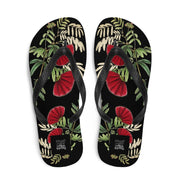 hippieartzone - Black Japanese-Inspired Flip-Flops.