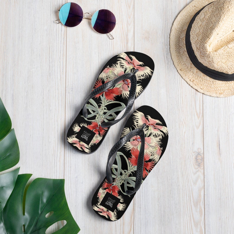 hippieartzone - Ladies Flip-Flops.
