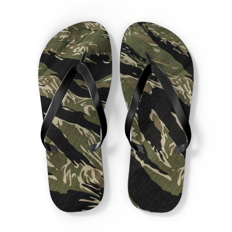 hippieartzone - Camo Flip Flops.