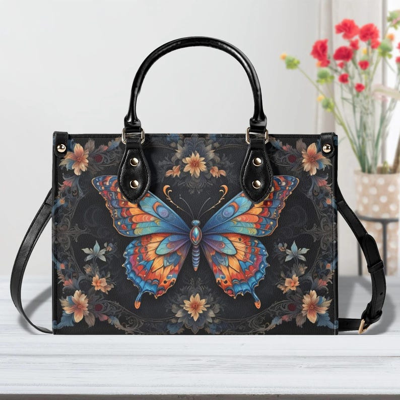 Flower Butterfly Bag Cute Crossbody Purse Shoulder Bag For Boho Hippie Style