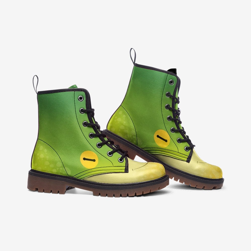 Hippie Art Zone - Tropical Frog Gothic, Punk, And Combat Boots In Unisex