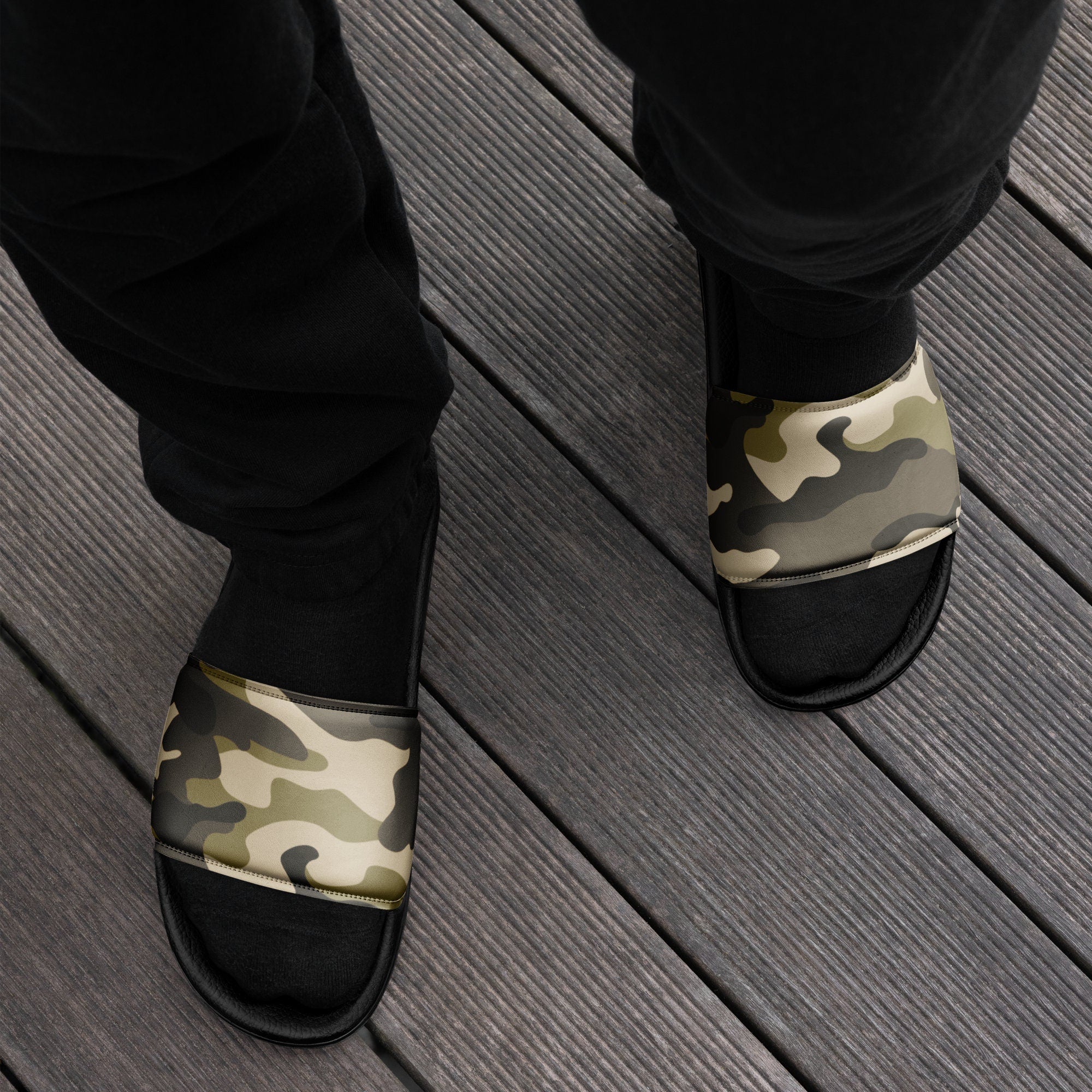 hippieartzone - Men’s Desert Camo slides Men’s Camo slides
