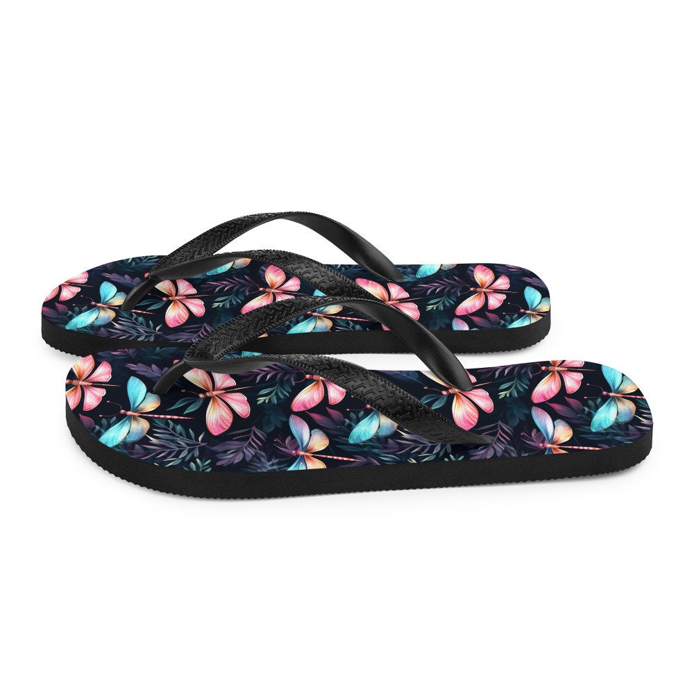 hippieartzone - Dragonfly Summer Flip Flops