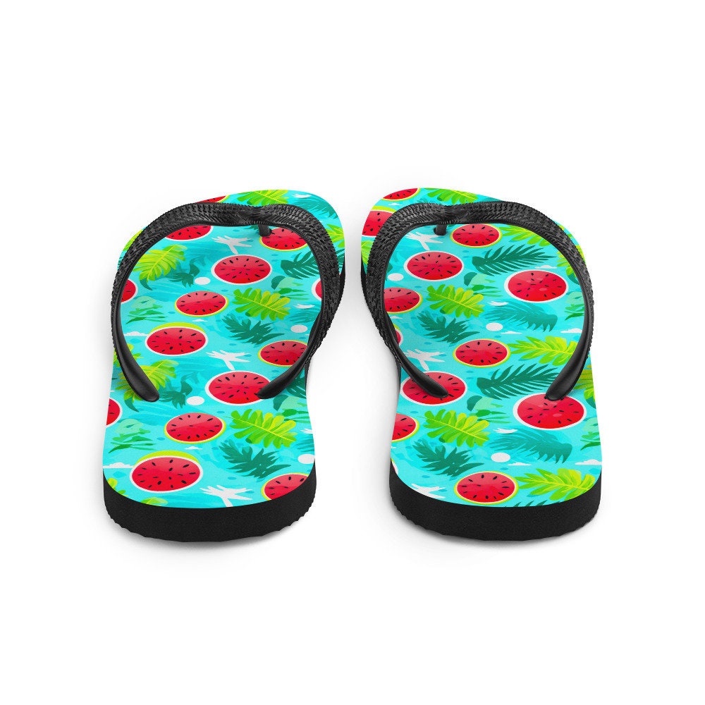 hippieartzone - Watermelon Vibes Flip Flops