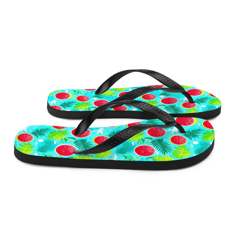 hippieartzone - Watermelon Vibes Flip Flops