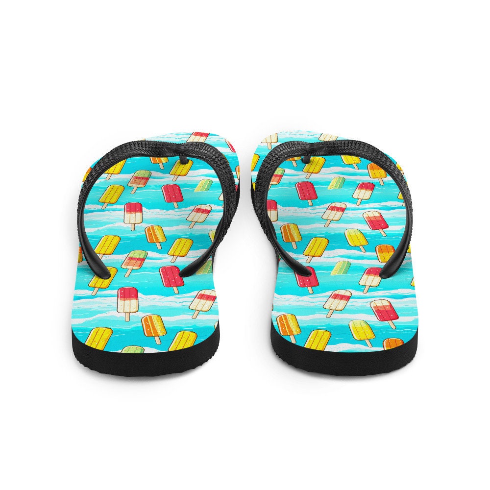 hippieartzone - Surfboard Popsicle Flip Flops