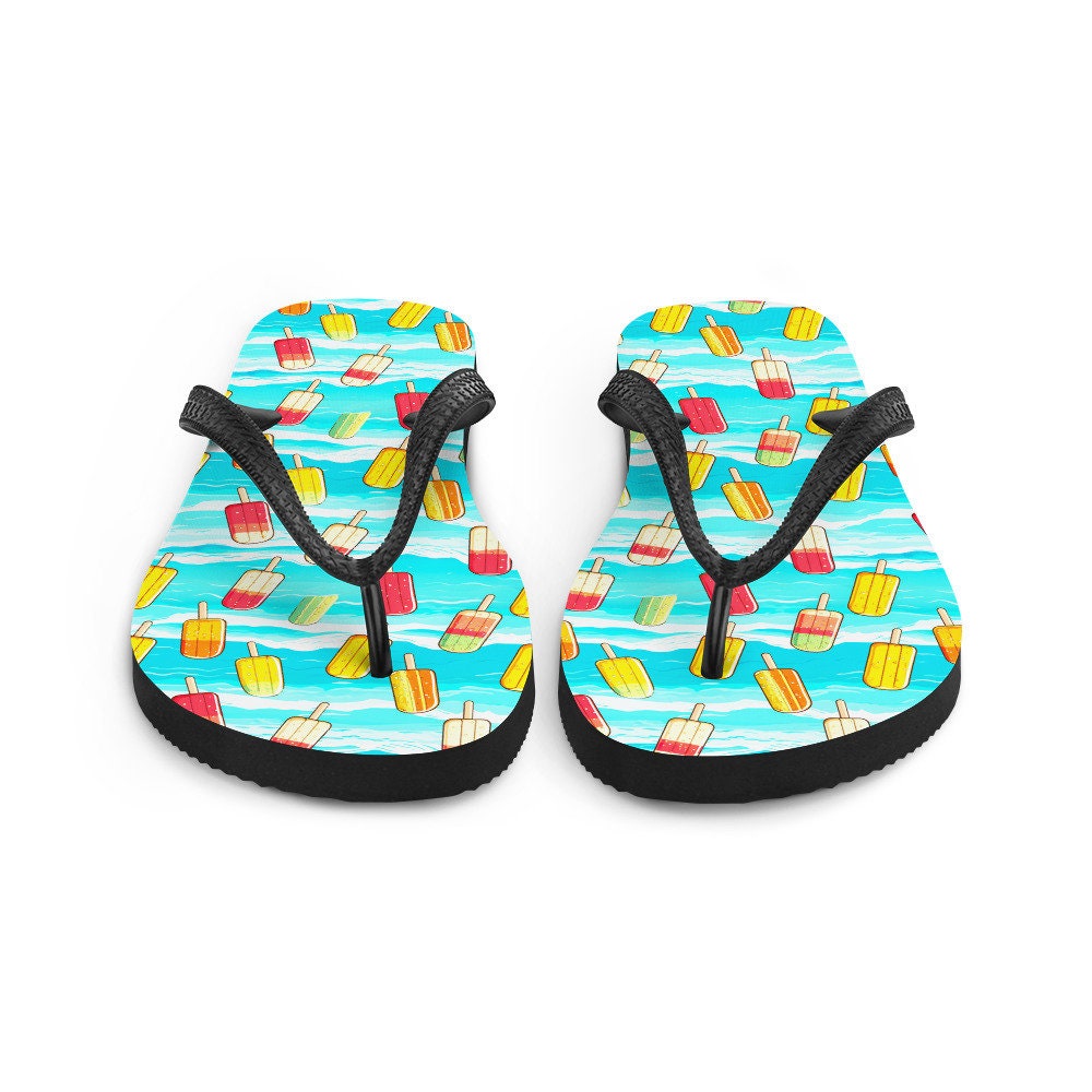 hippieartzone - Surfboard Popsicle Flip Flops