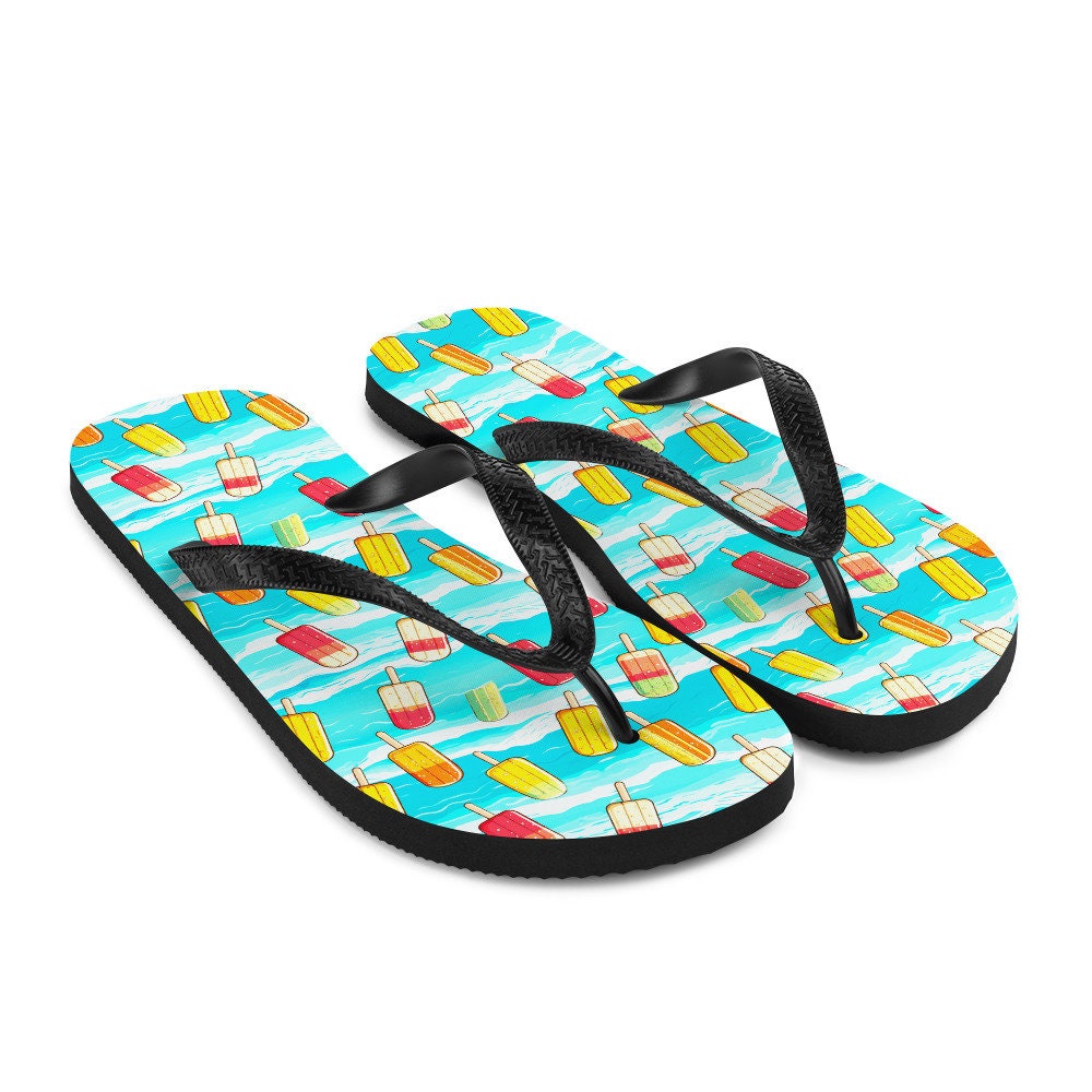 hippieartzone - Surfboard Popsicle Flip Flops