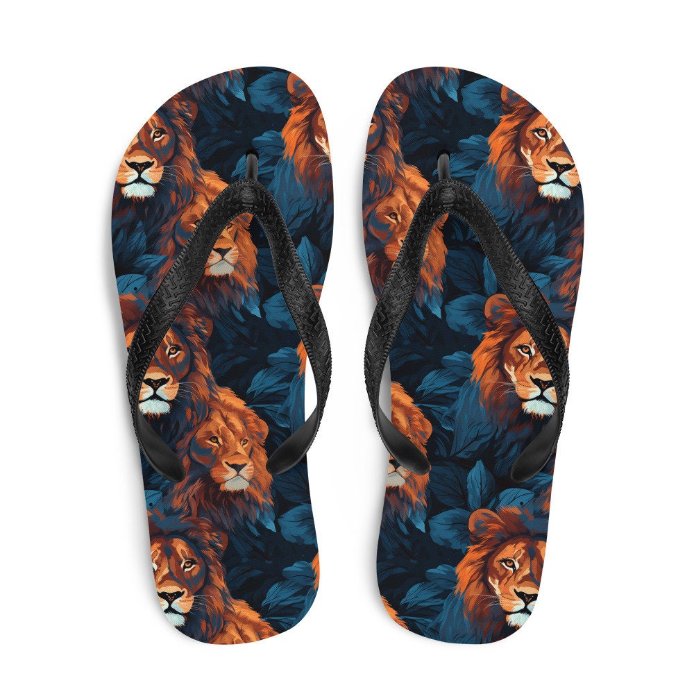 hippieartzone - Dual Lion Flip Flops