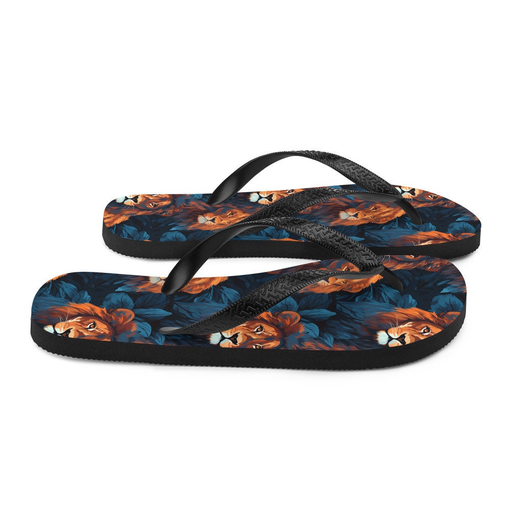 hippieartzone - Dual Lion Flip Flops