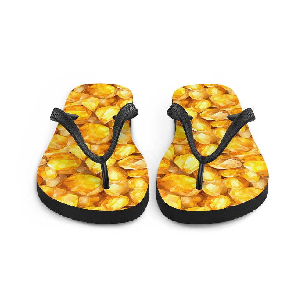 hippieartzone - Citrine Summer Flip Flops