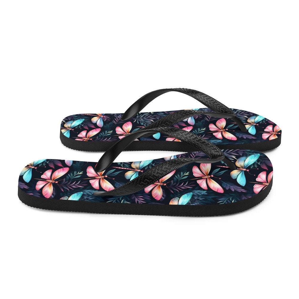 hippieartzone - Dragonfly Summer Flip Flops