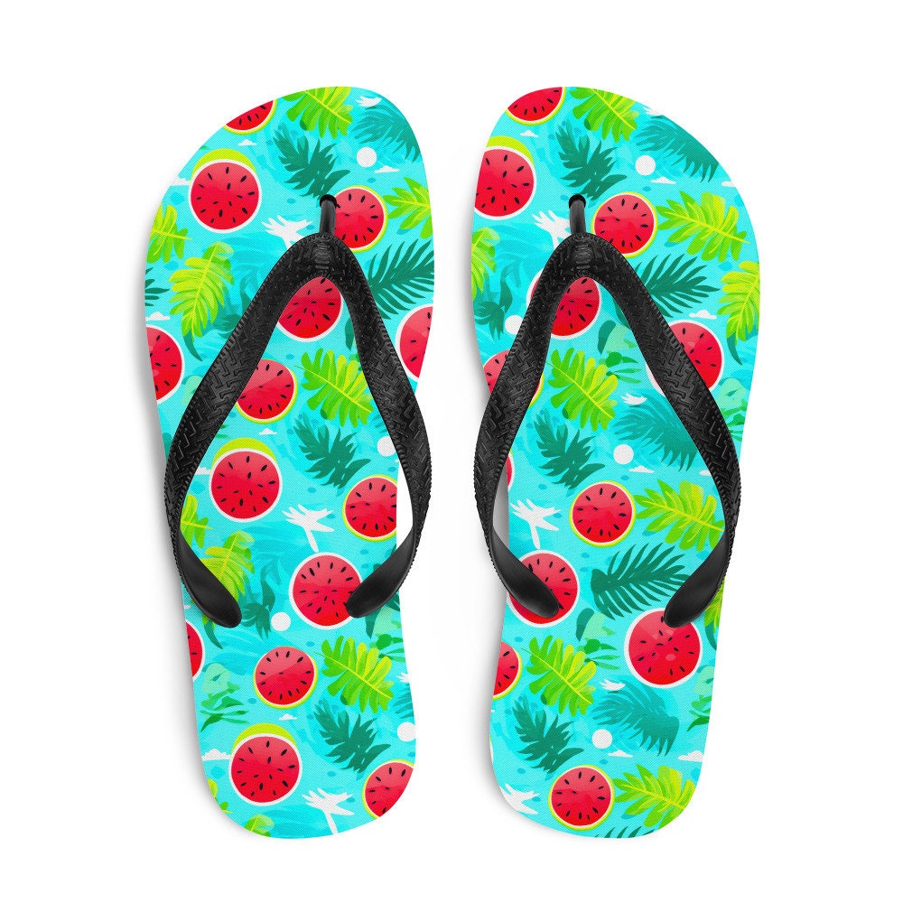 hippieartzone - Watermelon Vibes Flip Flops