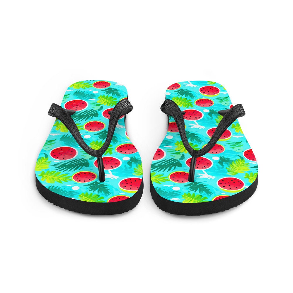 hippieartzone - Watermelon Vibes Flip Flops