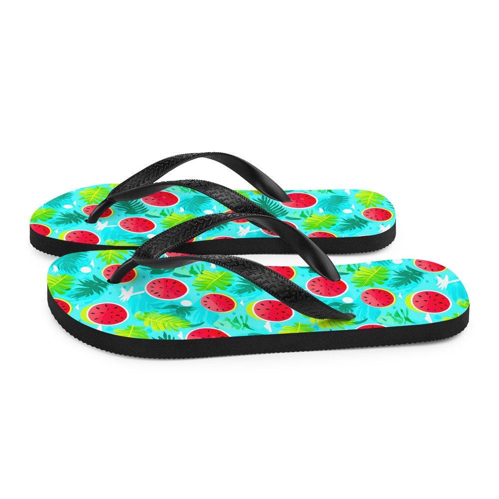 hippieartzone - Watermelon Vibes Flip Flops