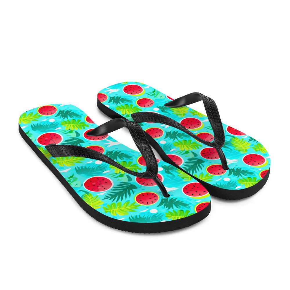 hippieartzone - Watermelon Vibes Flip Flops