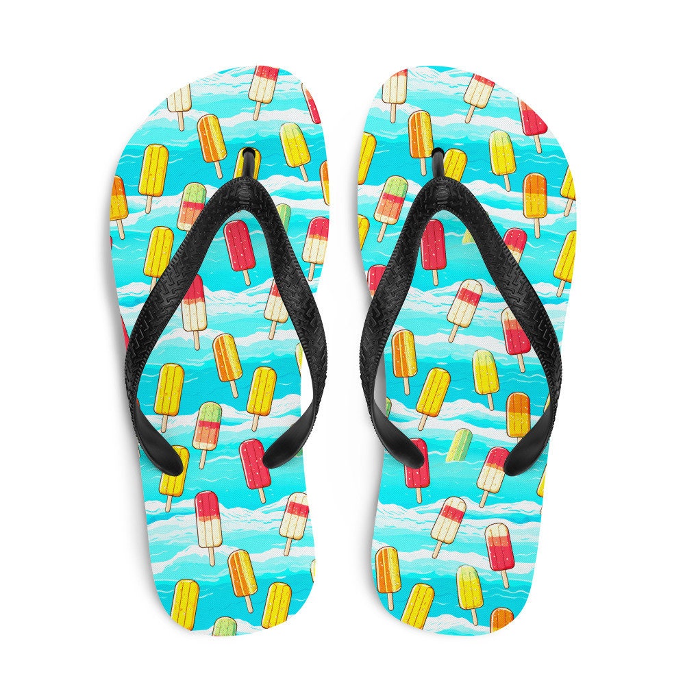 hippieartzone - Surfboard Popsicle Flip Flops