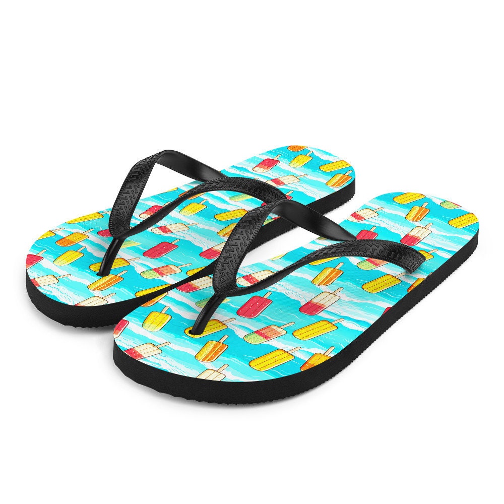 hippieartzone - Surfboard Popsicle Flip Flops