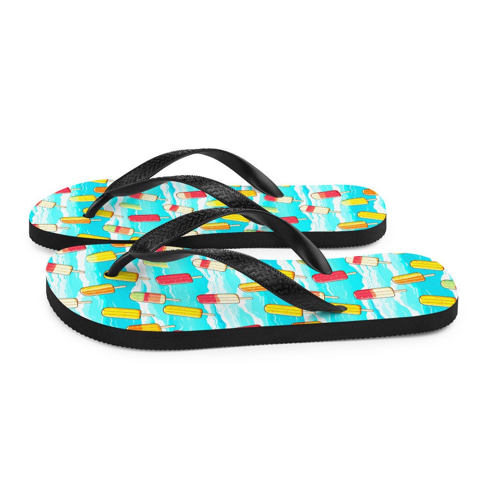 hippieartzone - Surfboard Popsicle Flip Flops