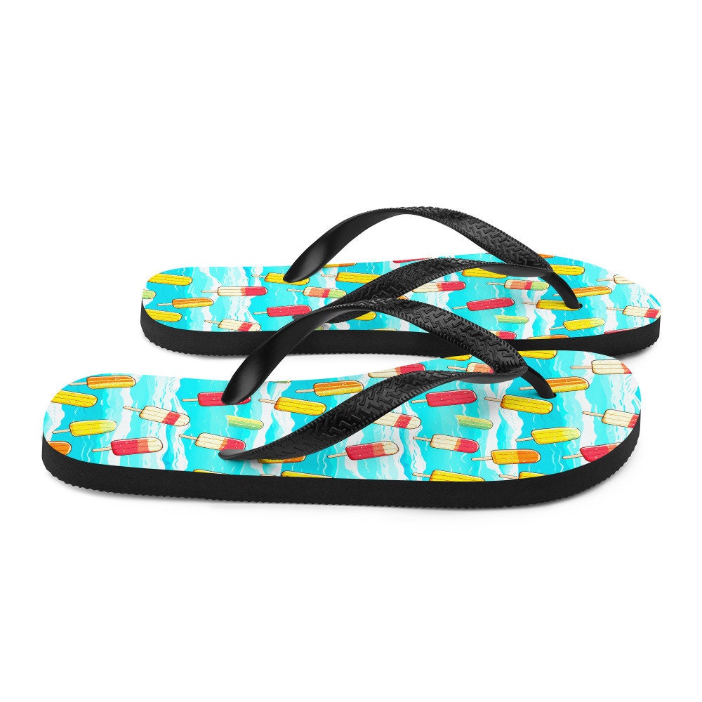 hippieartzone - Surfboard Popsicle Flip Flops