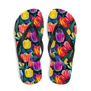 hippieartzone - Multicolor Tulip Flip Flops