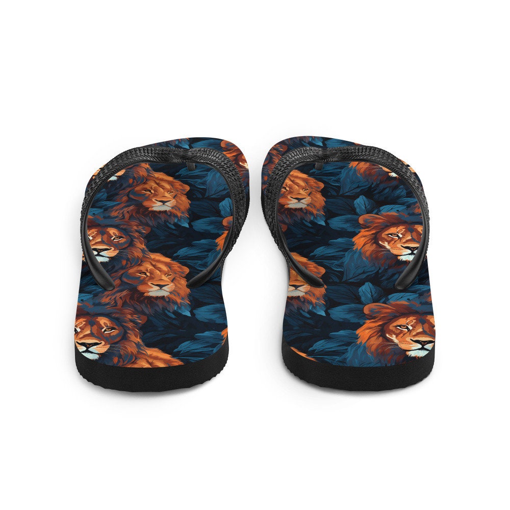 hippieartzone - Dual Lion Flip Flops