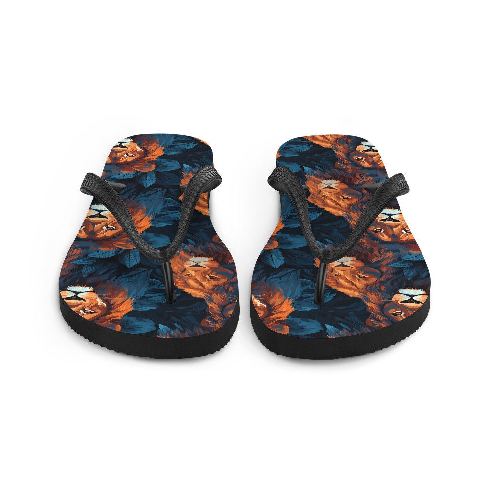 hippieartzone - Dual Lion Flip Flops