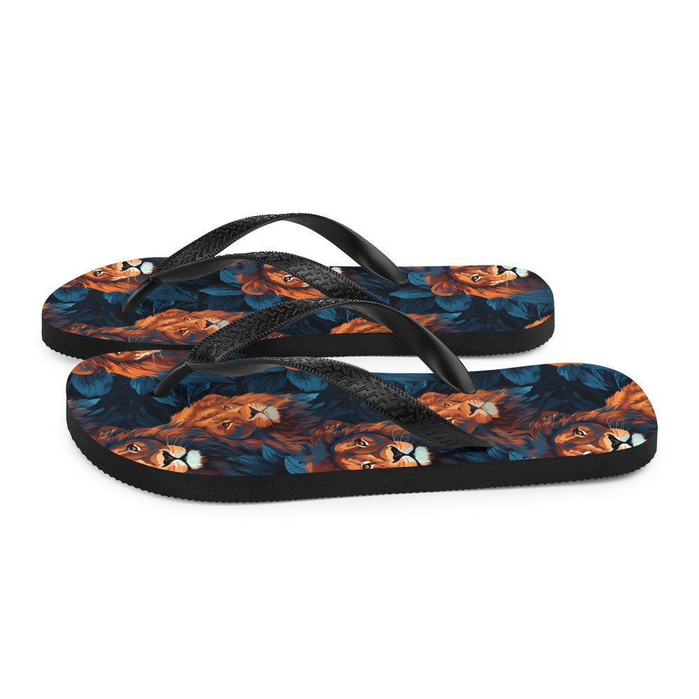 hippieartzone - Dual Lion Flip Flops