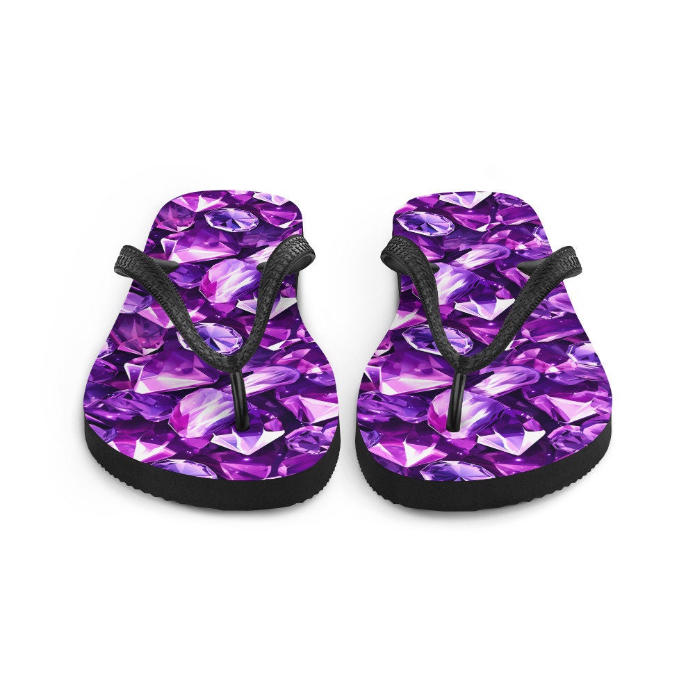 hippieartzone - Amethyst Summer Flip Flops