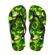 hippieartzone - Sun-Kissed Peridot Flip Flops