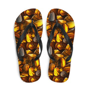hippieartzone - Bold Tiger's Eye Flip Flops
