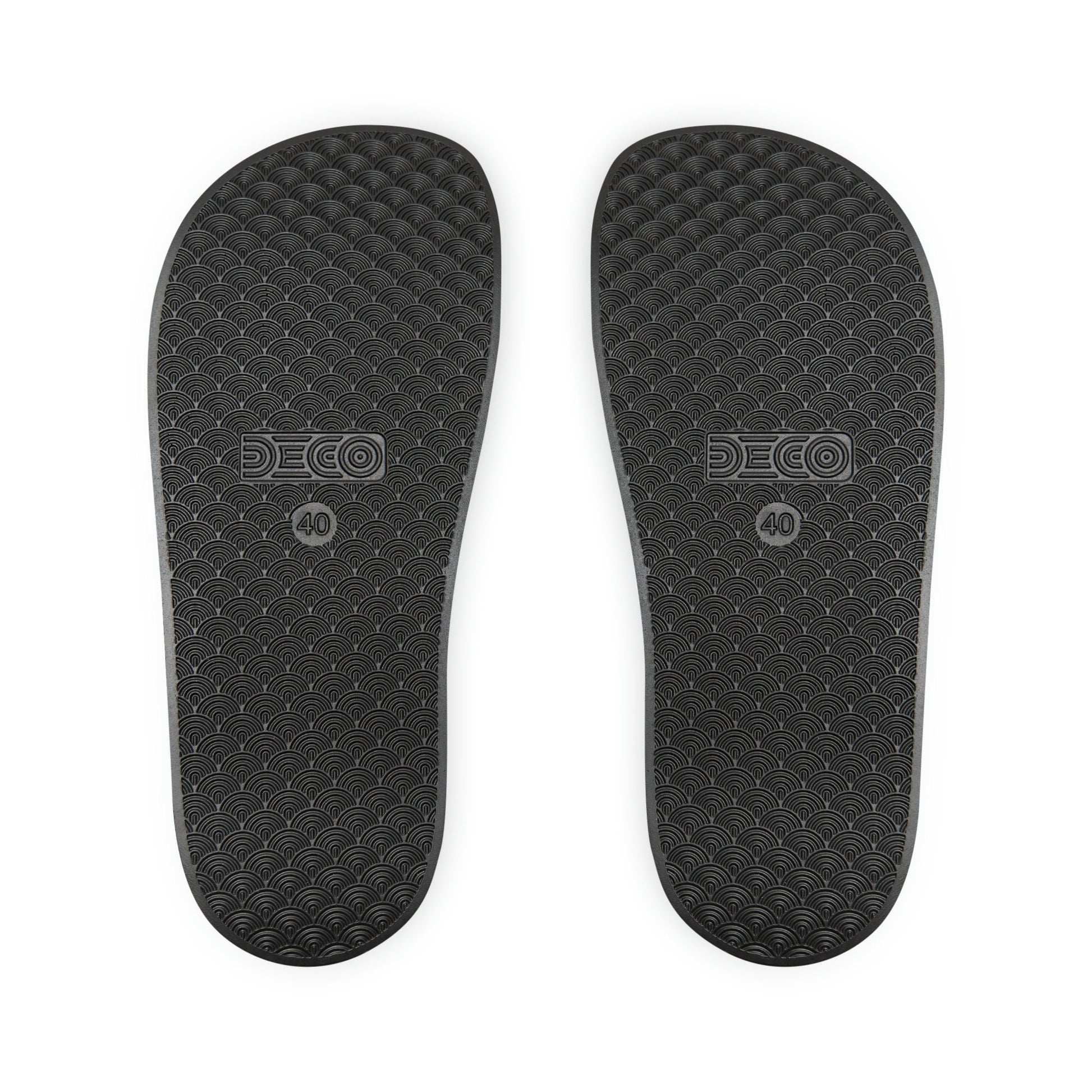 hippieartzone - Retro Checkered Print Slides Groovy Checkered Print Slides Slip-On 90's Style Inspired Sandals Summer-time Flip-Slops Cute Wavy Checkers